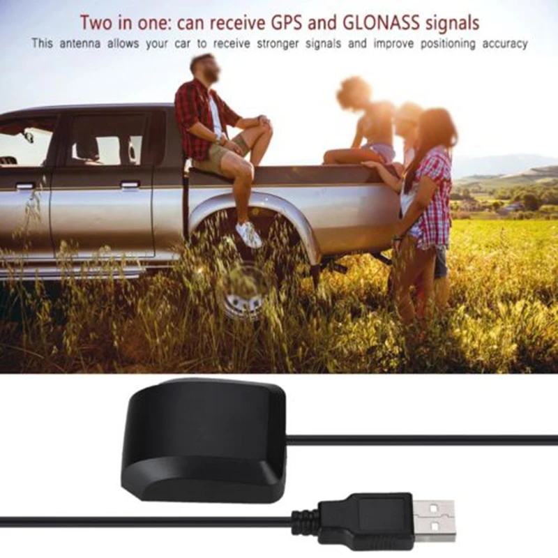 USB Антенна GPS Аксессуары 2 в 1 приемник Двойной ГЛОНАСС модуль для автомобиля