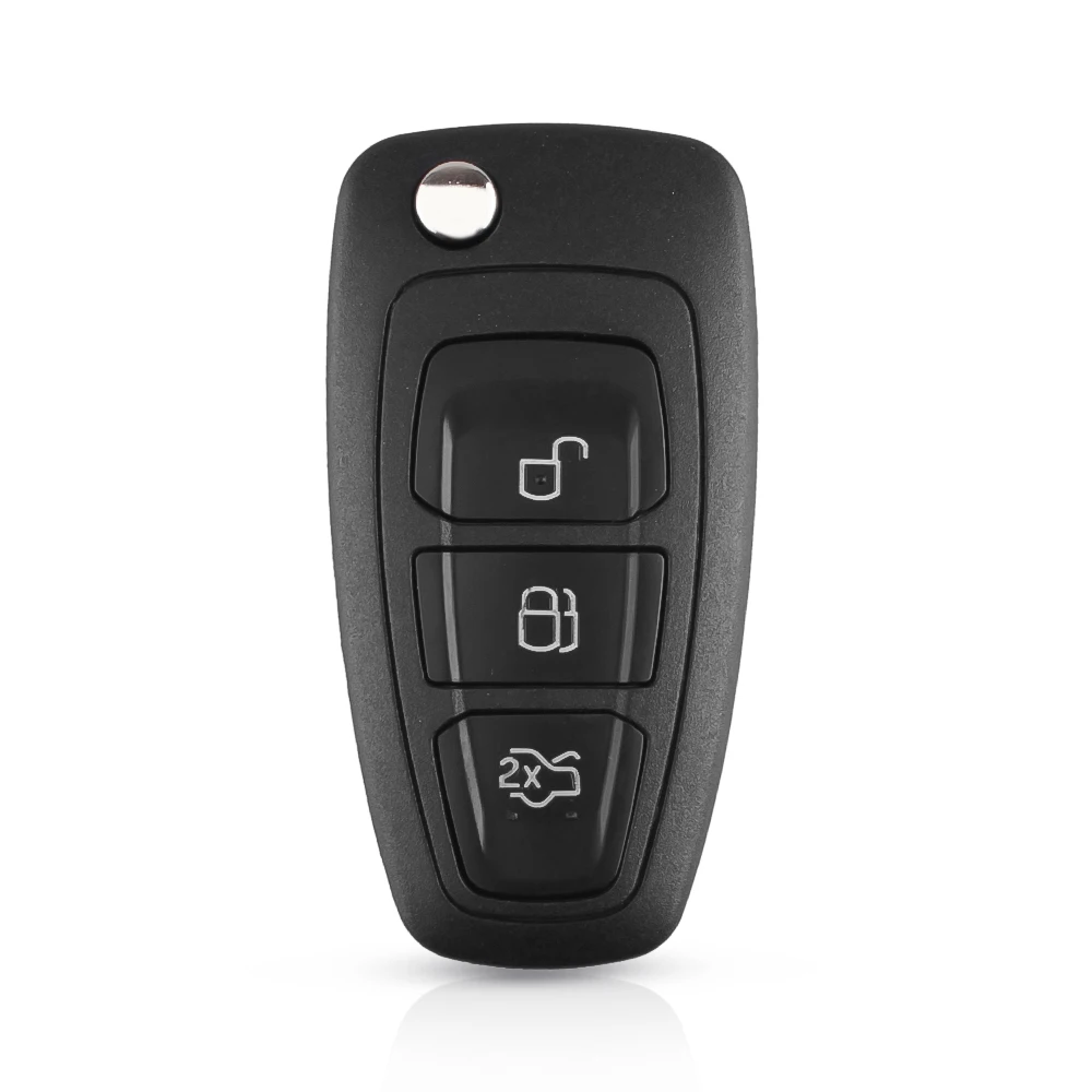 KEYYOU для Ford Focus Mk1 1999-2005 Mondeo 2001-2007 Fiesta Transit 2000-2006 подключение FO21 лезвие складной дистанционный ключ 3 кнопки