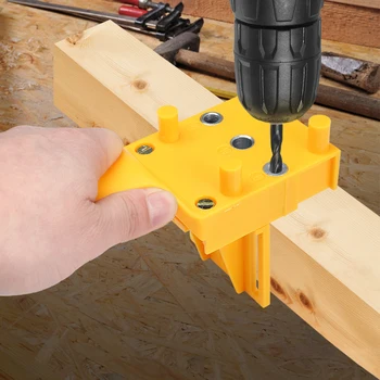 

Woodworking Dowel Jig Doweling Hole Drill Guide Wood Drilling Doweling Hole Saw Tools Handheld Drill Guide With Metal Sleeve