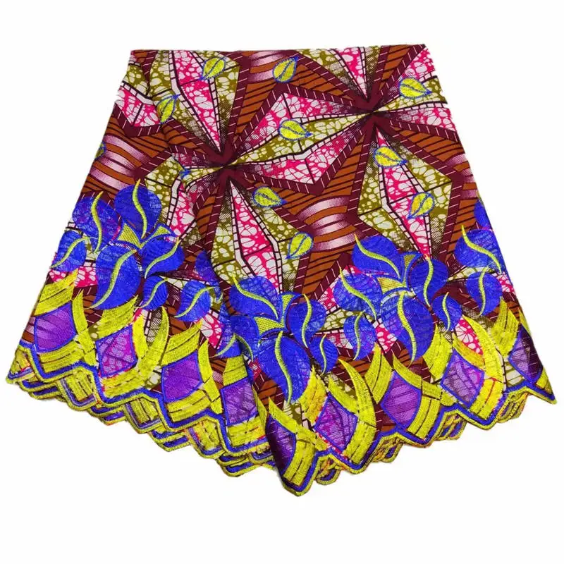 

SMT!High-End Lace Fabric 2019, Ankara Wax Lace Fabric,African Lace Fabric , New Wax Cord Lace For Women Wedding Party ! L42506