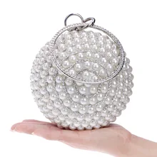 New Fashion Hard Totes Single Shoulder Handbag Solid Pearl Purse Bag Handbags High-end Ball Wedding Women Evening Bags Clutches