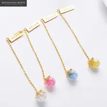 1Pc/Sell Flower Bookmark Metal Kawaii Office Accessories Cute 10cm Bookmarks For Books Metal Clip Bookmark School Tools