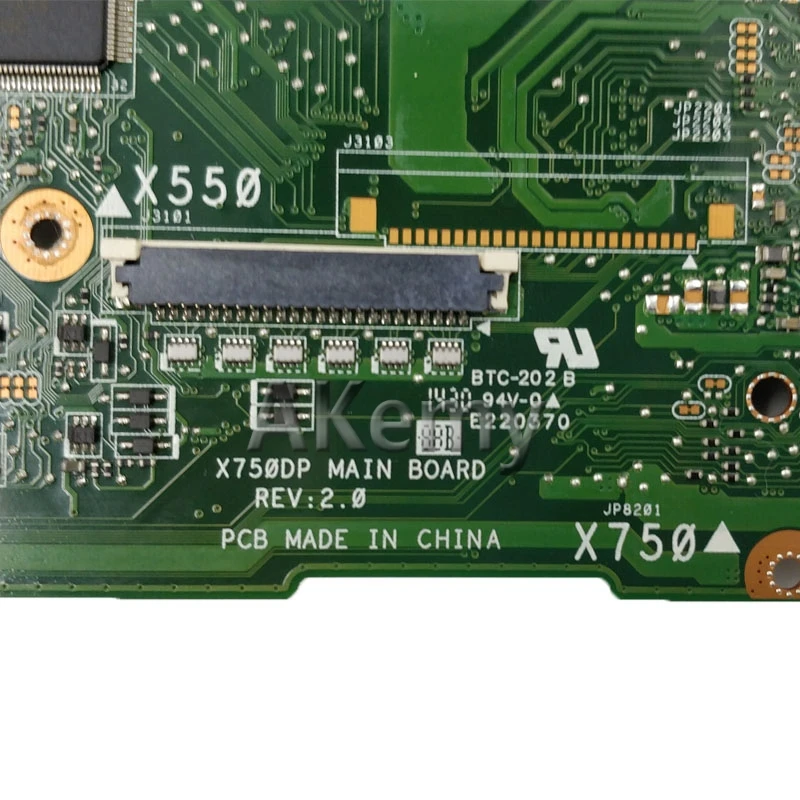 Amazoon K550D X750DP материнская плата для ноутбука ASUS X750DP X550DP K550DP K550D X550D K550 X550 Тесты оригинальная материнская плата