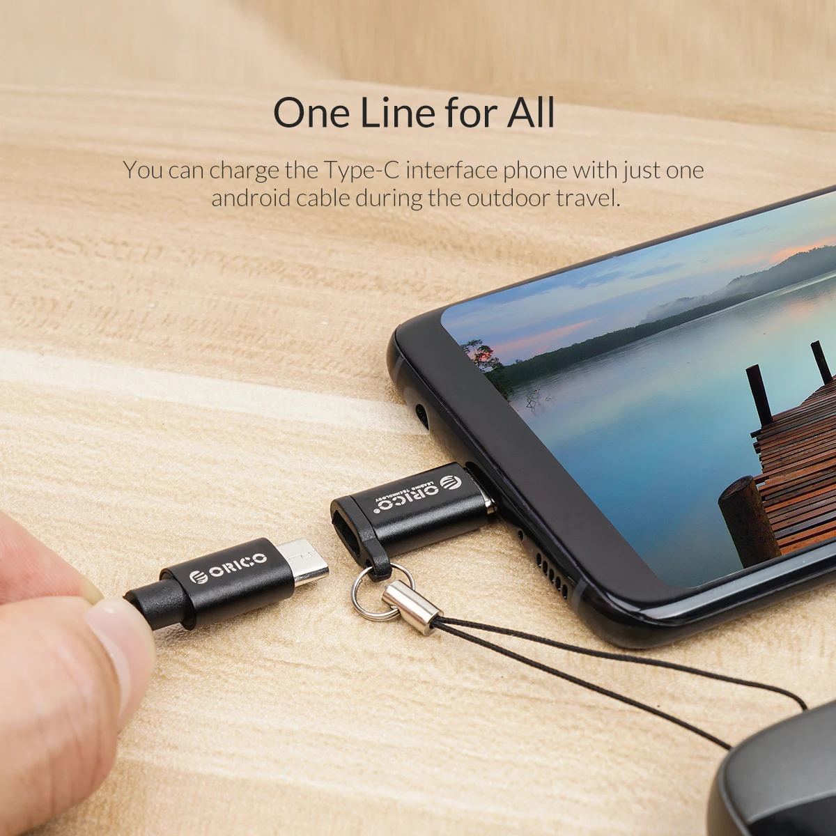 Адаптер ORICO OTG Micro usb-type C адаптер usb type C адаптер OTG адаптер для зарядки iphone передача данных 2 в 1 конвертер