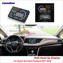 Liandlee Автомобильный дисплей HUD для Buick GL6 GL8 Firstland- безопасный экран вождения OBD II проекционный спидометр