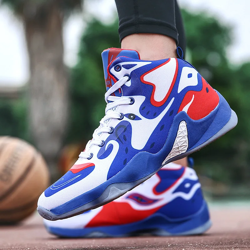 JYRhenium marca 2018 nueva llegada Zapatos De Baloncesto Zapatos para Hombre Zapatos Super confort zapatillas De Baloncesto Zapatos De Baloncesto amarillo azul