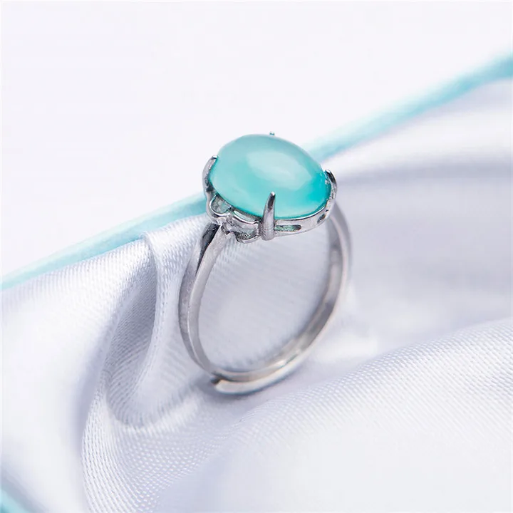 BLACK TOURMALINE AMAZONITE GEMSTONE RING STERLING SIZE 5 TO 15 BEAD RING