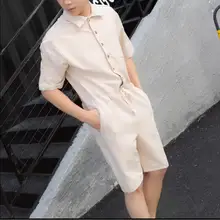 M-4XL свободные Модные мужские и женские парные модели шорты с короткими рукавами комбинезоны оснастки парикмахера для певцов в ночном клубе комбинезоны