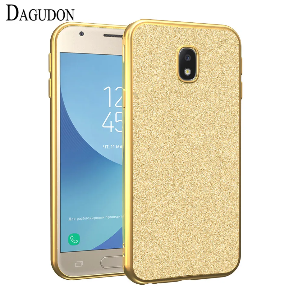DAGUDON защитный чехол для samsung Galaxy J3 2017 силиконовый Блестящий Мягкий ТПУ телефона