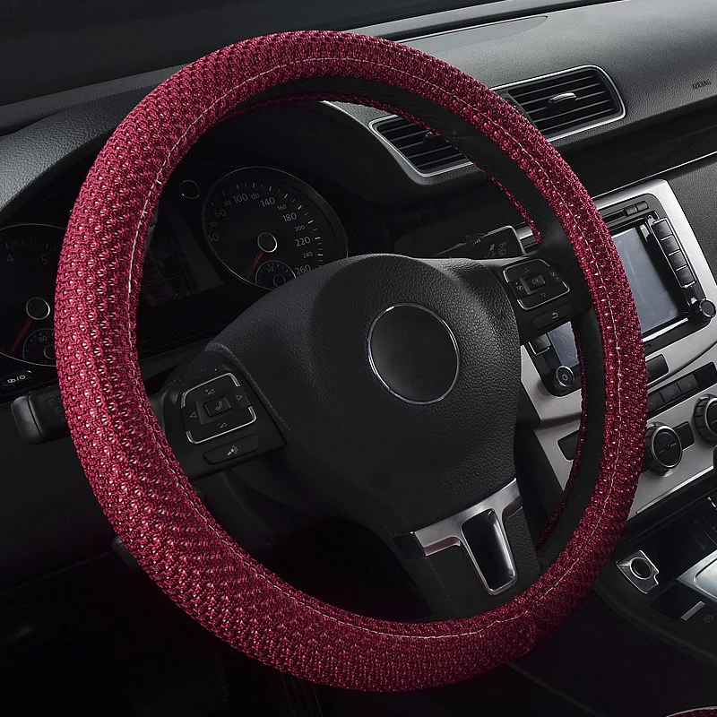 Breathable non slip fabric car steering wheel cover for Volvo S80L S60L XC60 V60 V40 V90 S40 S60