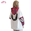 Gothic Cute Streetwear Women Hoodies Harajuku Kpop Kawaii Cat Anime Teen Girl Plaid Sweatshirt Vintage Black Female Pullover ► Photo 1/6