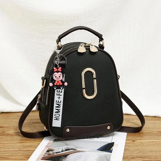 Сумка для подгузников с рисунком Микки Мауса, Дамский рюкзак из искусственной кожи, сумка для девочек, сумка через плечо, модная женская сумка, подарок, Минни - Цвет: 7