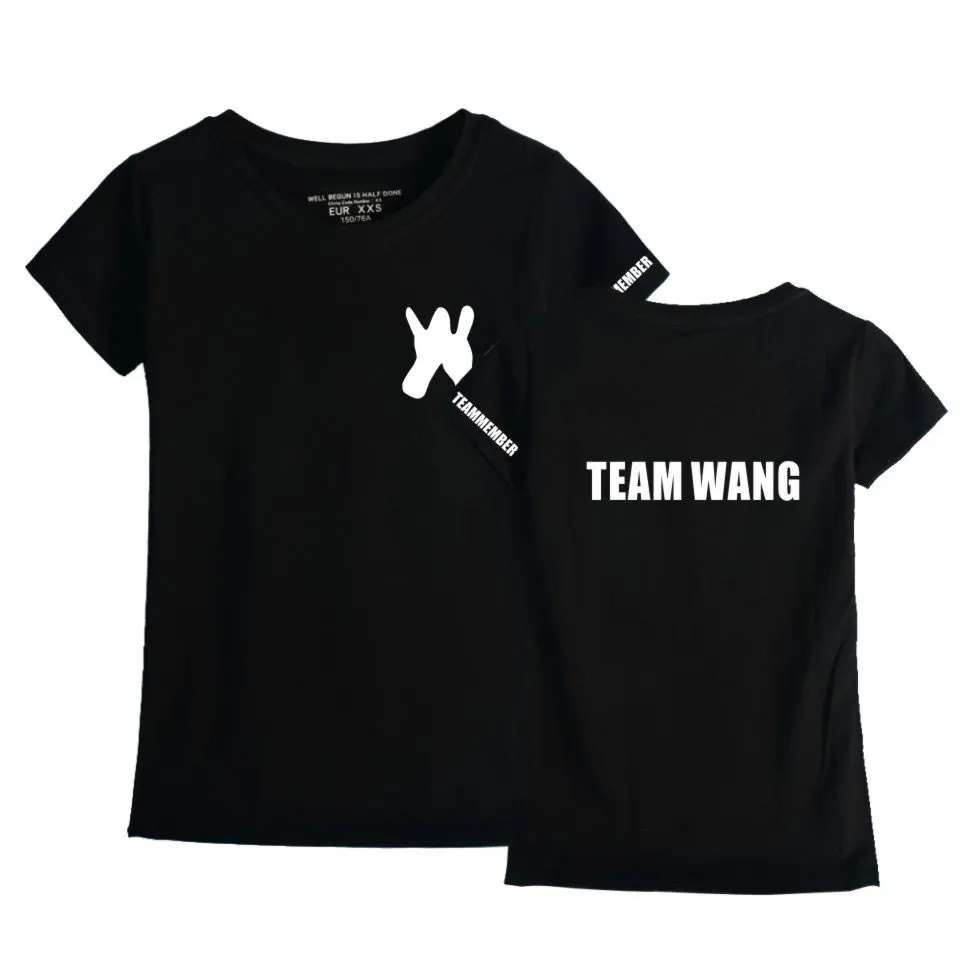 

2018 New 100% Cotton GOT7 K-Pop Jackson Wang TEAM Youth Short Sleeve Kpop GOT7 T-shirt Top Tee Plus Size Cool Summer Clothes