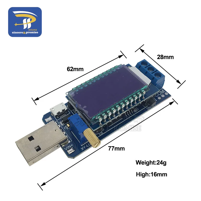 DC-DC 5 В до 3,5 В/9 В/12 В lcd USB повышающий/понижающий Настольный модуль питания Регулируемый повышающий понижающий преобразователь вольтметр из 1,2 В-24 В - Цвет: XY-LUP