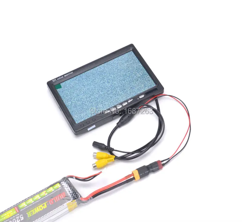 FPV 7 дюймов lcd 1024x600 монитор NO Blue 48CH 600mW TS832 передатчик RC832H RC832 приемник Антенна Fatshark 1200TVL камера