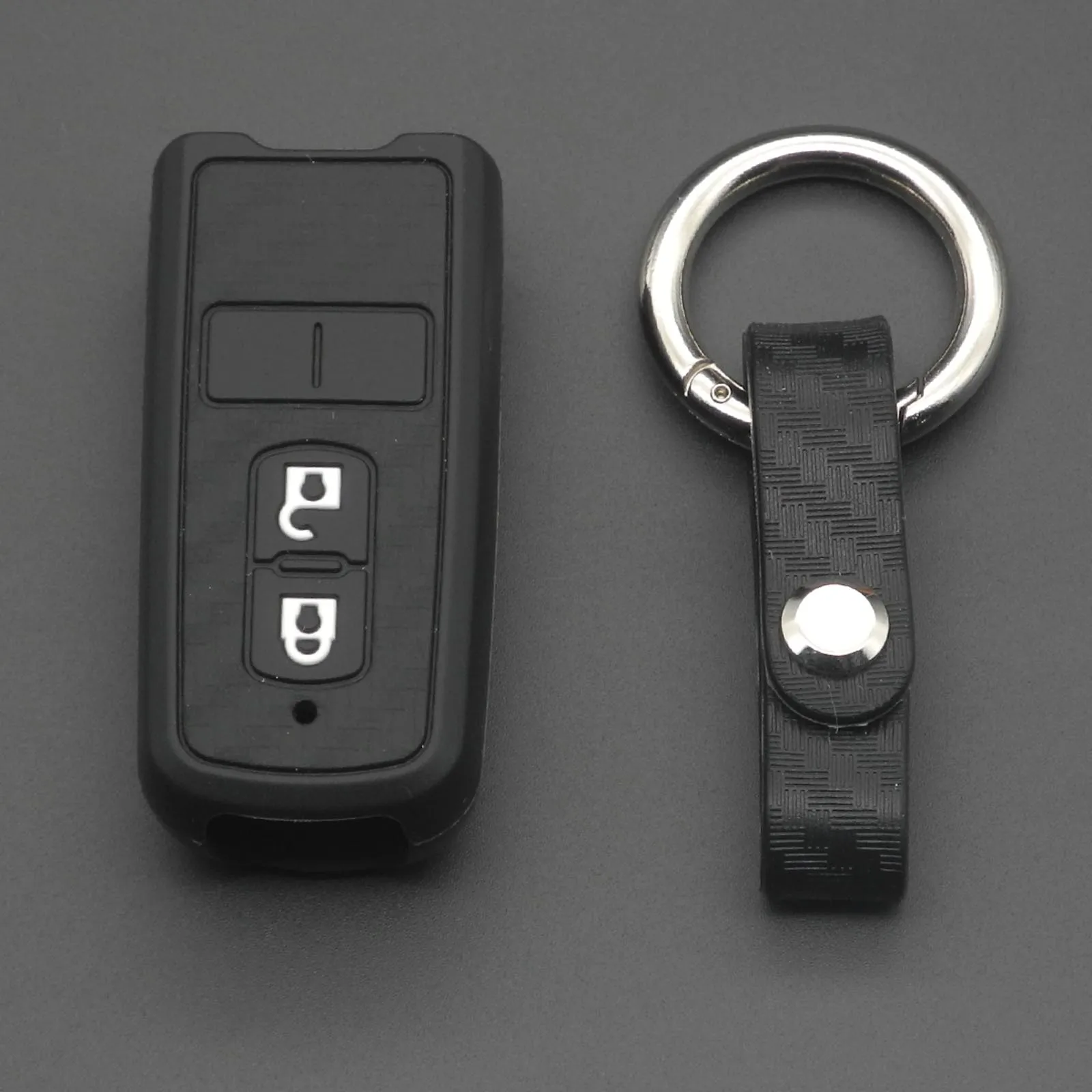 Caso della copertura chiave del motore del Silicone del carbonio Keyforkess per Honda PCX 150 ibrido X-ADV SH125 Scoopy SH300 Forza 125 2BTN portachiavi a distanza -