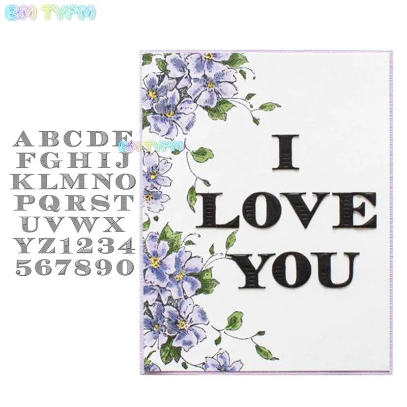 

BM 26 letters Metal cutting dies new 2018 DIY Scrapbooking album Decorative Embossing Hand-on Paper Cards