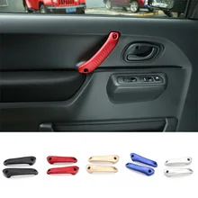 SHINEKA In Lega di Alluminio Porta Interna Maniglia Della Copertura Autoadesivo Adatto per Suzuki Jimny Auto Accessori