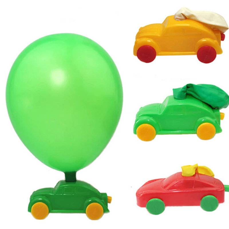 

1pc Balloon Car/Vehicle DIY Build Kit Project Kids Science Experiment Toy Gift