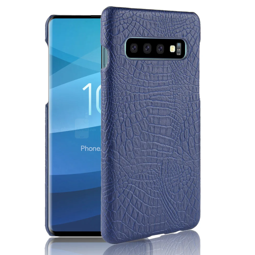 

For Samsung Galaxy S10 Plus Case Luxury Crocodile Pattern Simple Hard Cover For Samsung Galaxy S10e S10+