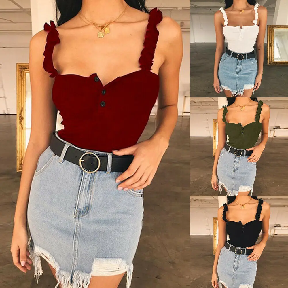 

2019 New Women Sexy Tube Tops Off Shoulder Casual Summer Tank Top Cami Tops Plus Size