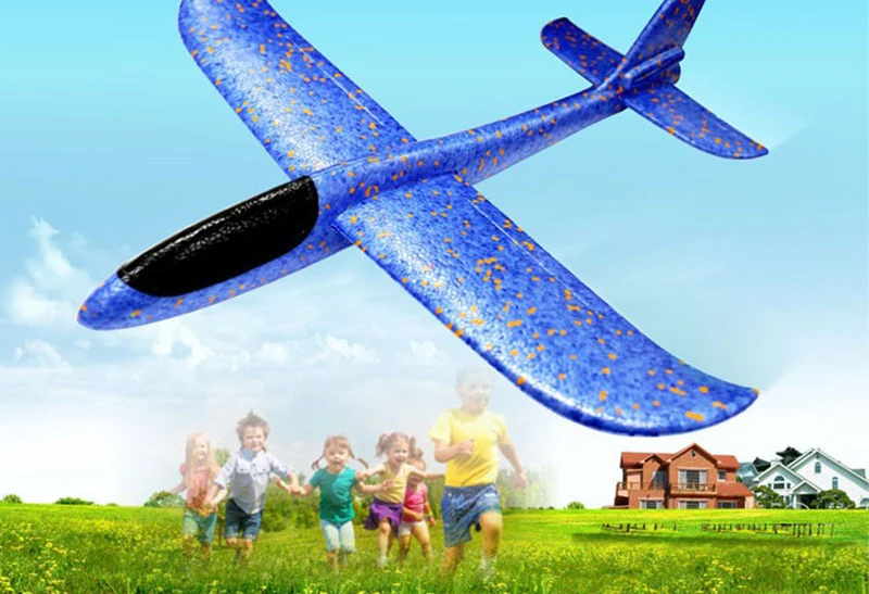 Самолет из пеноматериала DIY ручной бросок Летающий планер игрушки для детей пена модель аэроплана планер самолет игрушки игры на открытом воздухе