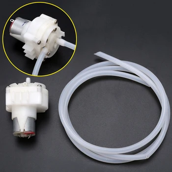 

1pc Adjustable Mini Self-Priming Pump DC 3.7V-6V 5V Low Noise Micro Gear Self-Priming Water Pump Mini Oil Pump with 1M Pipe