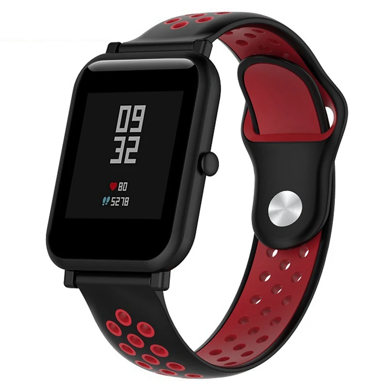 Цветной силиконовый ремешок для браслета Xiaomi Huami Amazfit Bip Bit на мм запястье 20