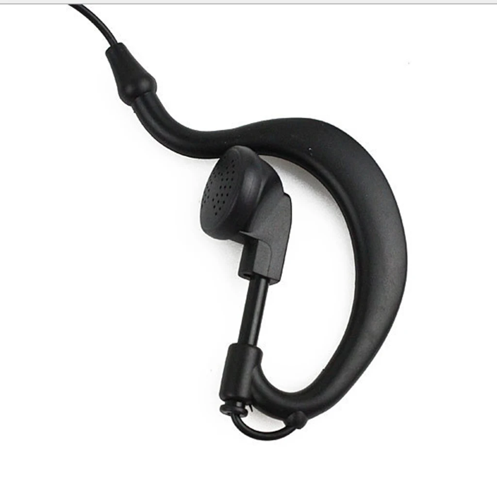 2.5mm/3.5mm Jack K Type Hanging Earphone with Microphone for Kenwood Baofeng Male Jack Earphone & Clothes Clip