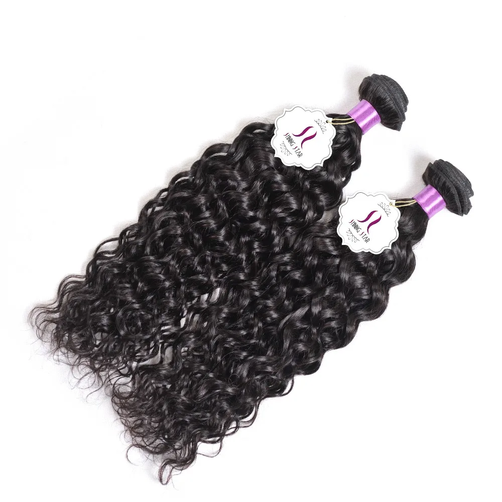 Brazilian Hair Natural Water Wave Bundles Shining Star 100% Human Hair Bundles 1/3/4 Pcs Non Remy Weave Extensions Weft Notangle Brazilian Hair Natural Water Wave Bundles Shining Star 100% Human Hair Bundles 1/3/4 Pcs Non Remy Weave Extensions Weft Notangle