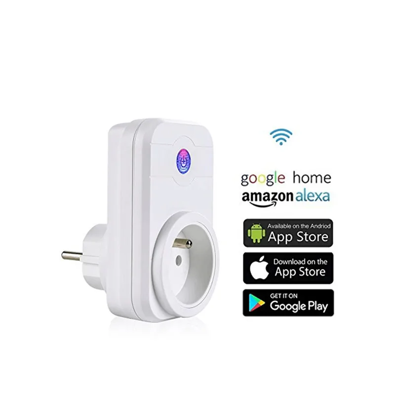 

New Arrival Home Automation Wireless Smart Wifi Socket Multifunction Wireless Plug Power Supply Outlet for Google Alexa IFTTT