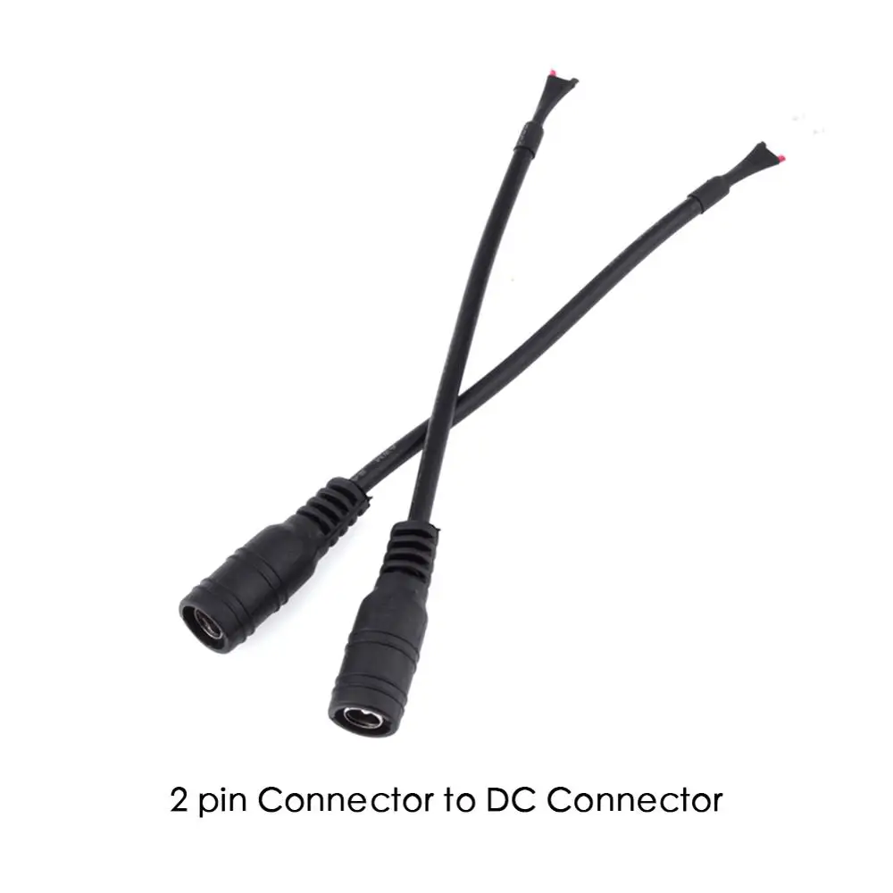 44LED полоса DC разъем 2pin 8 мм 10 Бесплатная Сварка к PCB адаптер Разъем для 3528 5050 одного