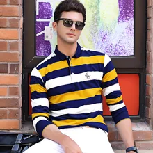 2017 Spring Mens Casual Polo Shirts 100% Cotton Solid Color Luxury Brands Clothing Long Sleeve Clothes For Man’s Slim Fit Tops