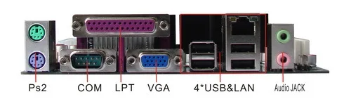 Hcipc 2046-8 ITX-HCM52X61D, Atom D525 Встроенная Материнская плата Mini ITX, материнская плата ITX