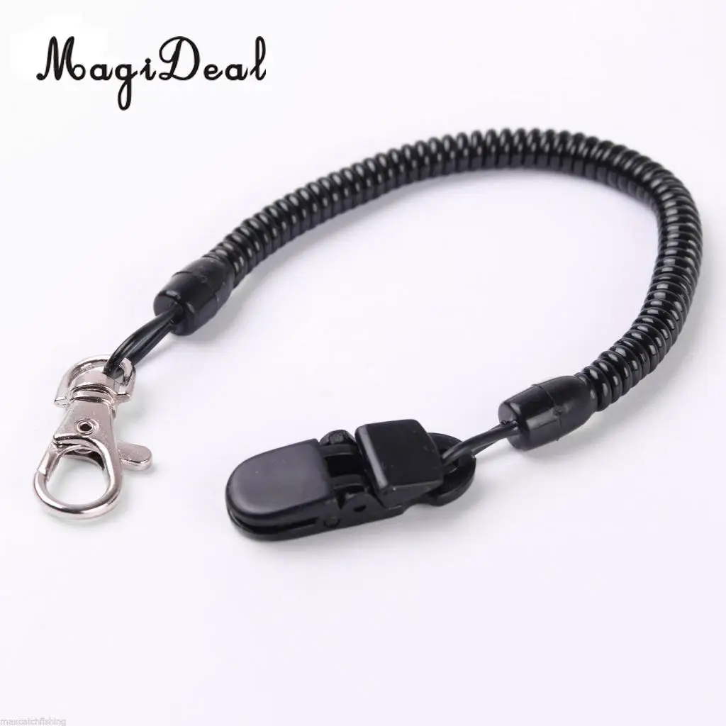 MagiDeal Marine Kayak Canoe Quick Release Holder Elastic Lanyard Net Cord 5.5LB Strength for Fishing Camping Outdoor Sport Black