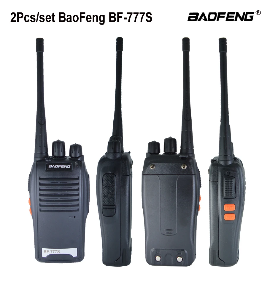 

New Original Baofeng BF-777s Walkie Talkie 16CH Practical Two-Way Radio UHF 400-470MHZ Portable Ham Radio 5W Bf 777S 2pcs/lot