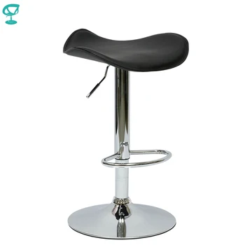 

94905 Barneo N-15 Leather Kitchen Breakfast Bar Stool Swivel Bar Chair black color free shipping in Russia