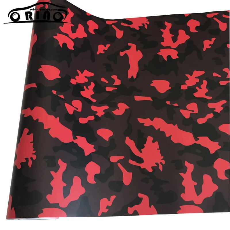 Red Black Car Wrap Film Sticker