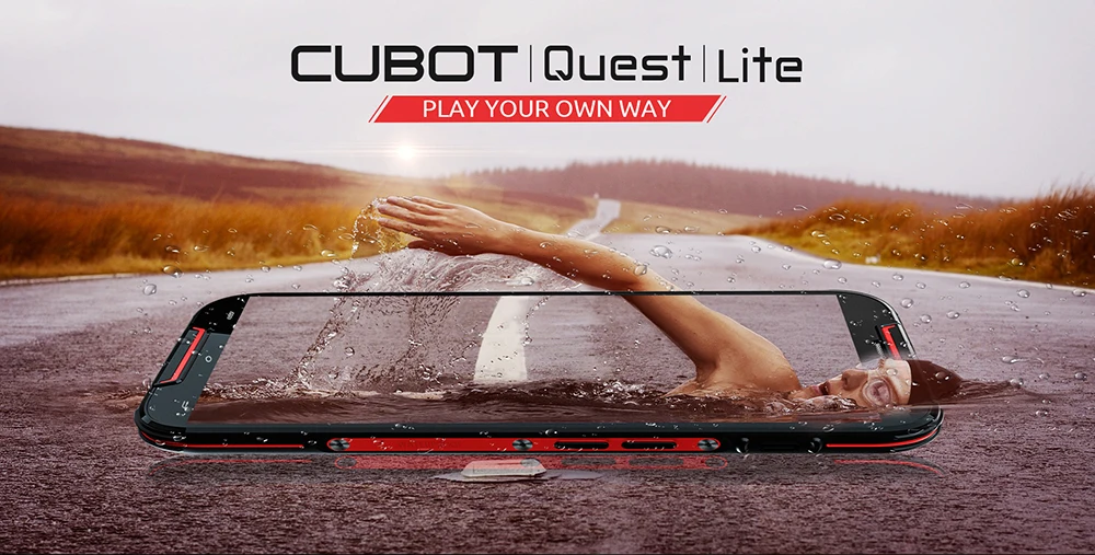 Cubot Quest Lite IP68 водонепроницаемый пылезащитный телефонный процессор MT6761 четырехъядерный Android 9,0 2 Гб ОЗУ 16 Гб ПЗУ NFC Смартфон 3000 мАч