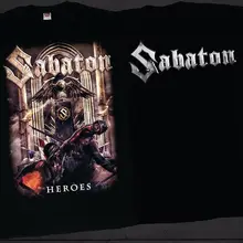 SABATON-Heroes-power metal band-Accept-power wolf, футболка Новое поступление мужская футболка Новинка