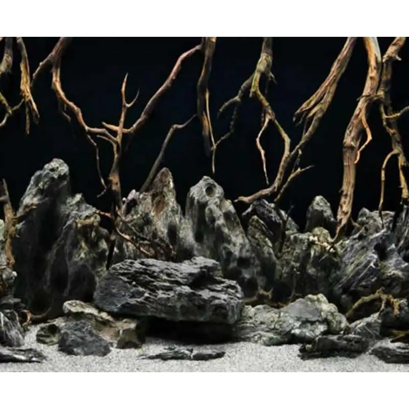 

9073 19.3" x 48" Fish Tank Background Double Sided Aquarium Decoration Seascape Sea Landscape Poster Wall Decor Glossy