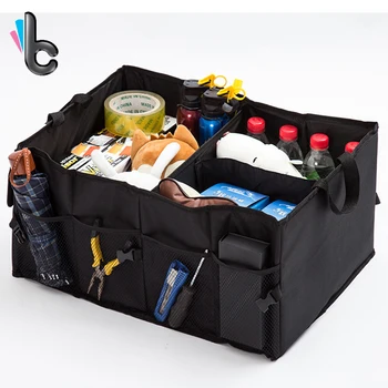 

Multi-function Car Trunk Folding Storage Box Multi-Use Tools Box Organizer Car Portable Black Storage Bags -4