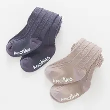 Girl Combed Cotton Tights Newborn Thick Warm Solid Color Elastic Pantyhose Infant Baby