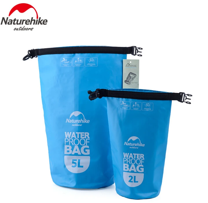 NatureHike 2L 5L High Quality Outdoor Waterproof Bags Ultralight Camping Hiking Dry Organizers Drifting Kayaking Swimming Bags
