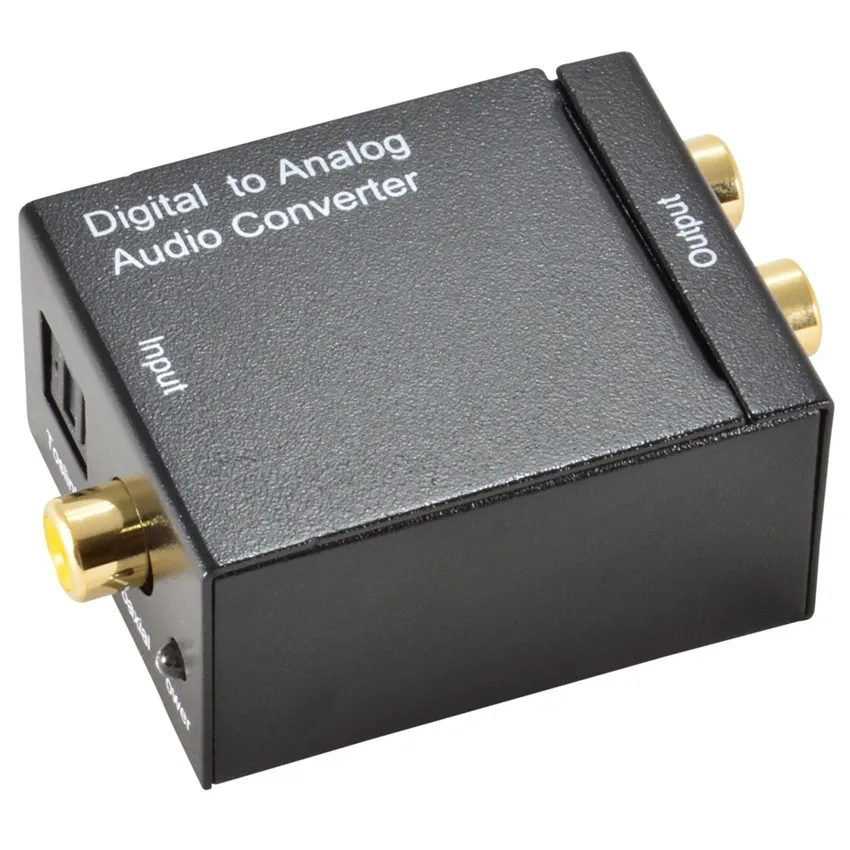 Digital to Analog Audio Converter Adapter Digital Optical Fiber Coaxial RCA Toslink Signal to Analog Audio Converter RCA for DVD (4)
