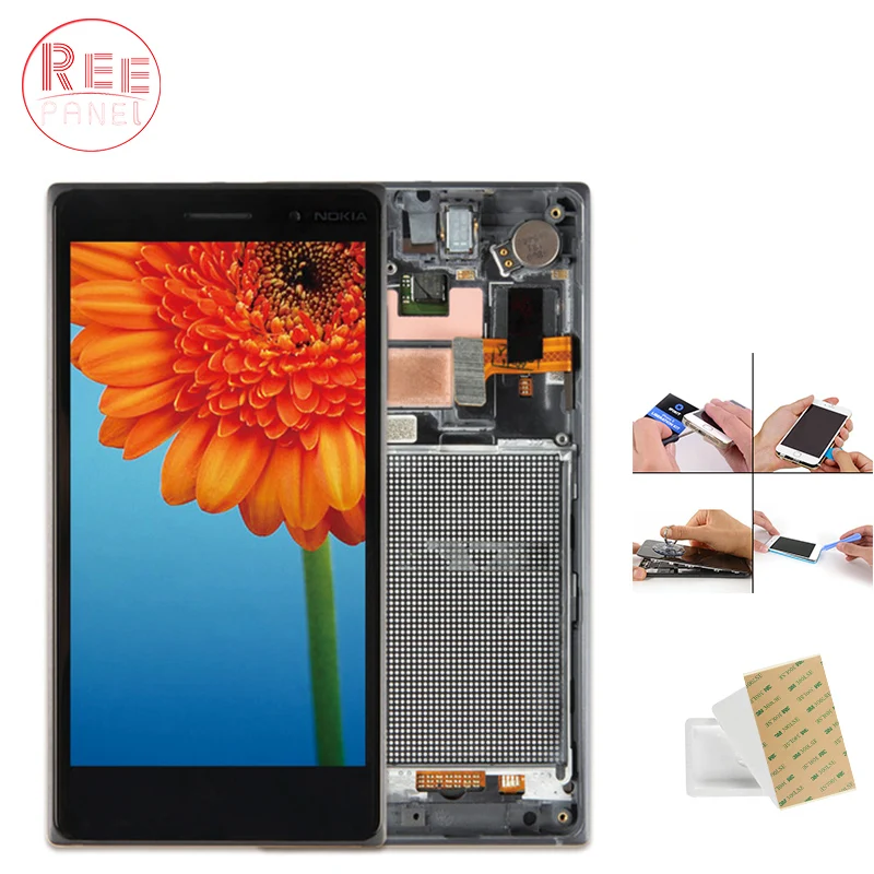 Original 5.0&quot IPS Display For NOKIA Lumia 830 LCD Touch Screen Digitizer Assembly Replacement for RM-984 | Мобильные телефоны и