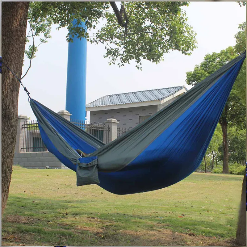 Портативный парашют нейлоновая ткань садовый гамак для путешествий на открытом воздухе Кемпинг качели для двух человек спальный ангнет кровать IC878824