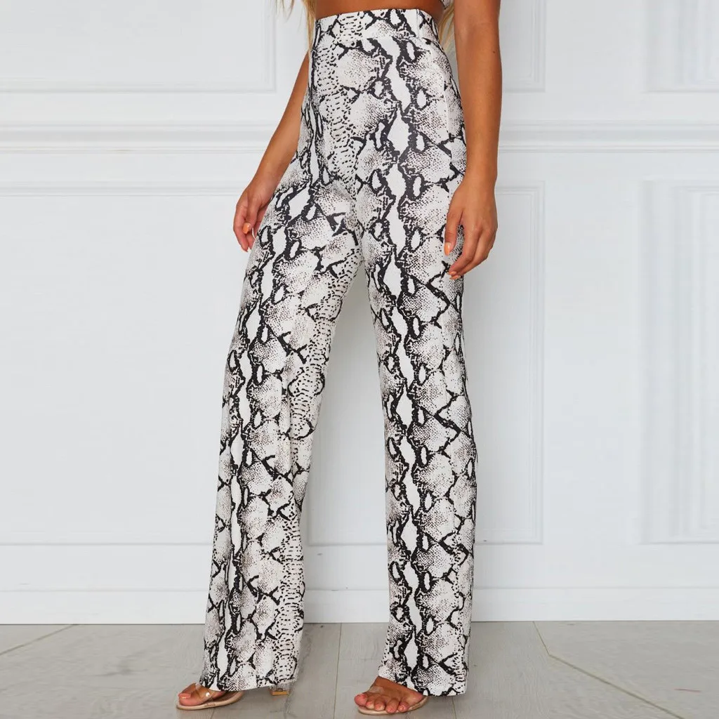 

SAGACE 2019 Women New Fashion Polyester Full Length Pants High Waist Loose High Street Style Pants Trousers Dropship 951512