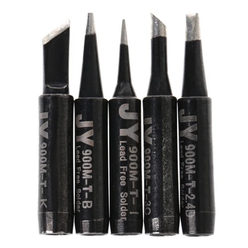 

5Pcs Lead-Free Soldering Solder Iron Tips 900M-T For Hakko 936 SAIKE 909D 852 936d