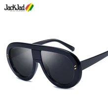 JackJad, модные женские солнцезащитные очки большого размера в винтажном стиле, градиентные солнцезащитные очки с двумя точками, фирменный дизайн, солнцезащитные очки Oculos De Sol